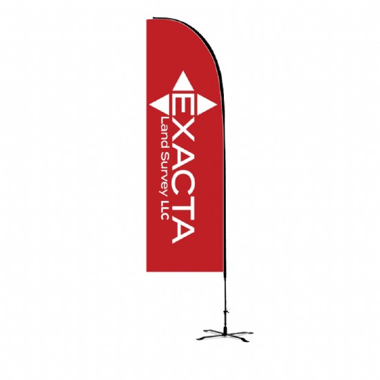 9ft Standard Advertising Flag-Concave